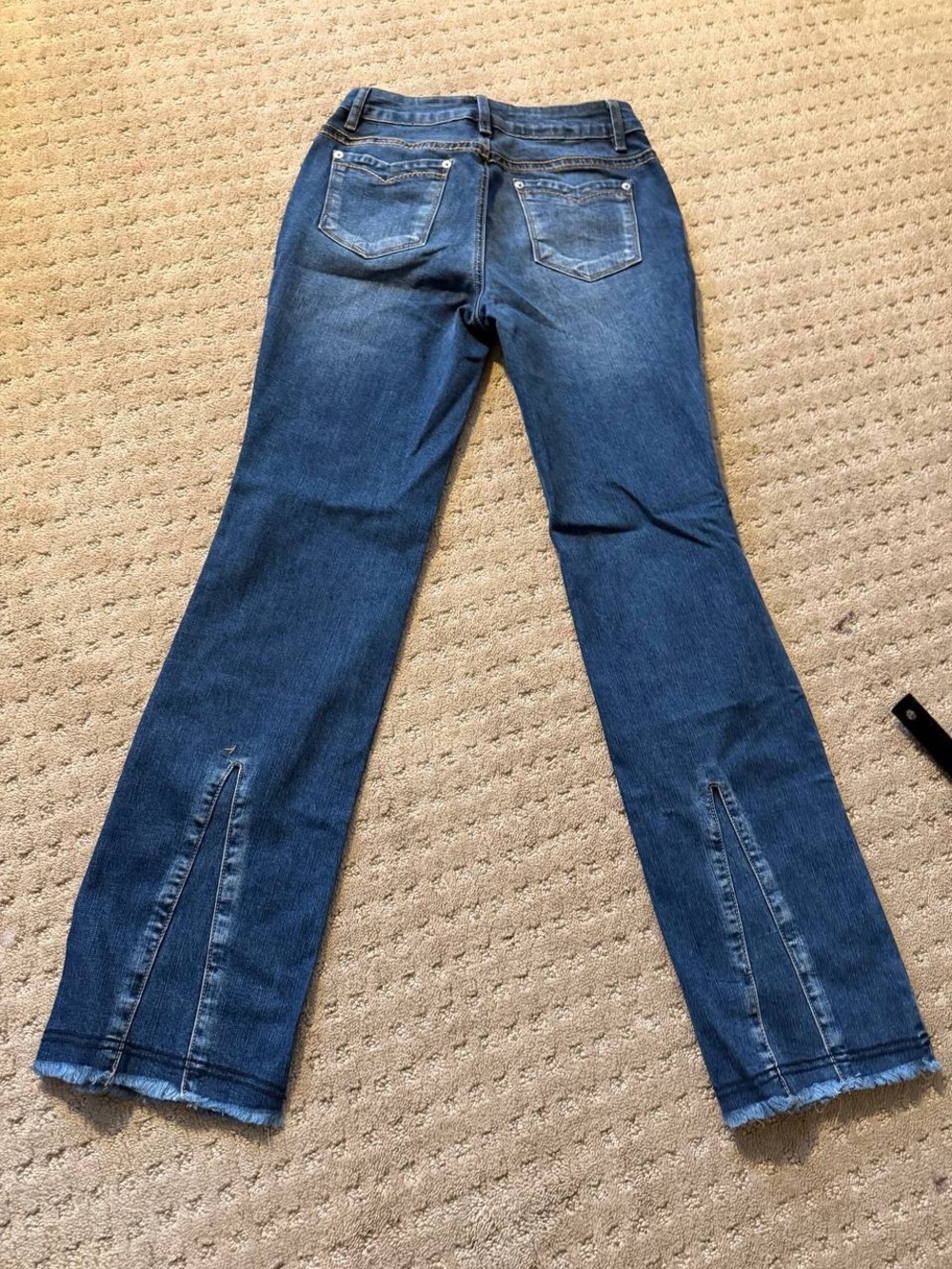 Flamingals Women’s Dark Blue Mid Waist Bootcut Jeans S - Picture 2 of 5